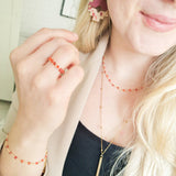 Ketting Shimmer Topaz oranje
